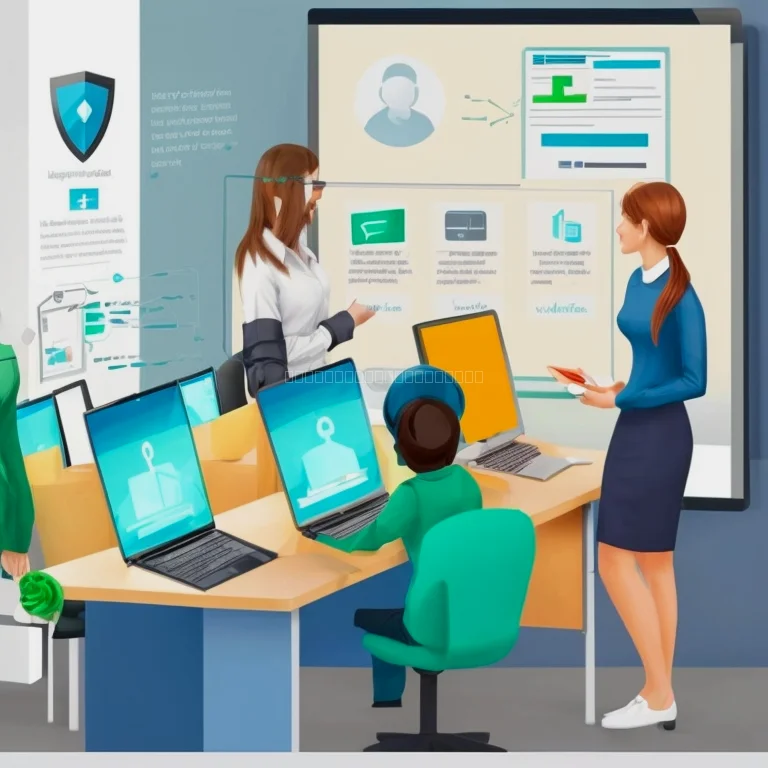 受講者がオンラインで学習している様子